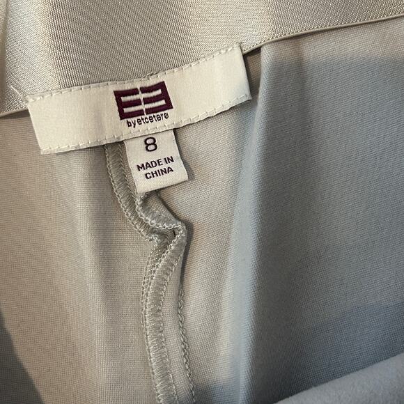 E3 by Etcetera Gray Suede Stretch Legging Pants Womens Size 8 - Picture 3 of 3